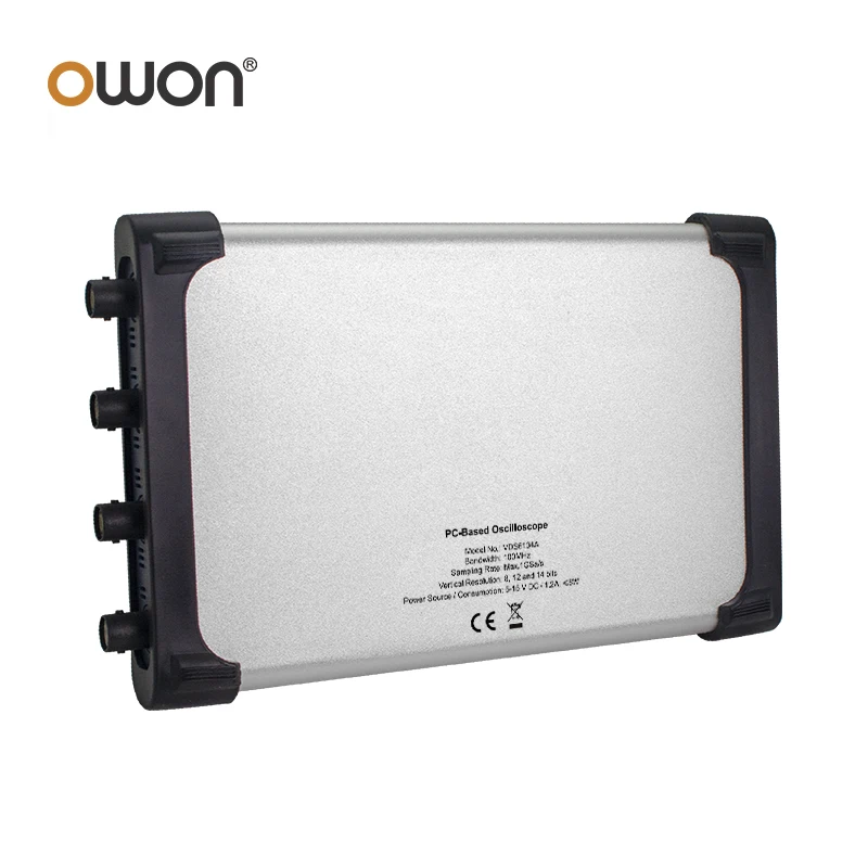 OWON VDS6074A VDS6104A 14-битный Цифровой Осциллограф Virtual PC с пропускной способностью 1GSa/S 100 МГц 4-канальные Портативные USB-осциллографы Изображение 2