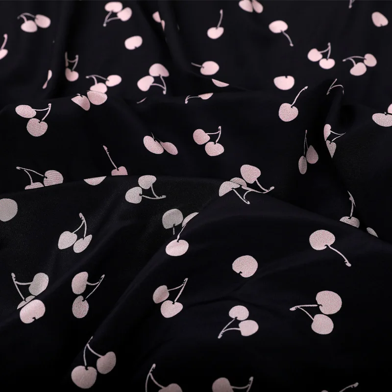 Шелк тутового шелкопряда крепдешиновая ткань ткань на метр шириной 140 см 16 мм одежда с принтом рубашка ткань для платья оптом шелковая ткань Изображение 1