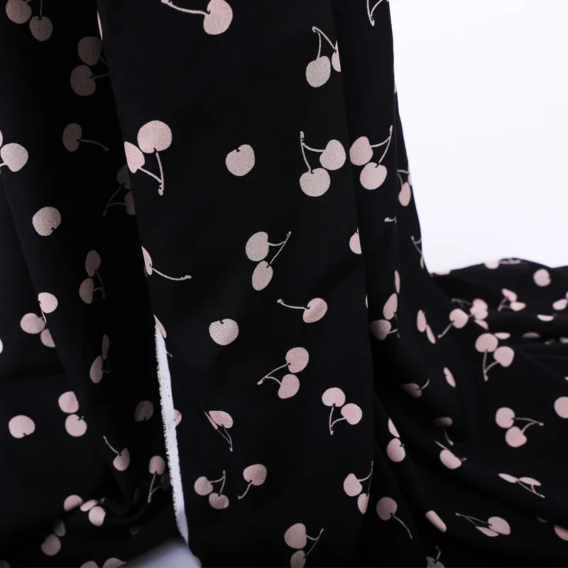Шелк тутового шелкопряда крепдешиновая ткань ткань на метр шириной 140 см 16 мм одежда с принтом рубашка ткань для платья оптом шелковая ткань Изображение 4