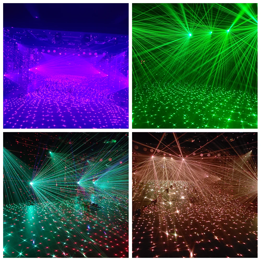 2 Вт RGB эффект звездного неба Laer Light Внутренний проектор DMX512 DJ Disco Stage RDM Party Рождественское свадебное освещение Изображение 4