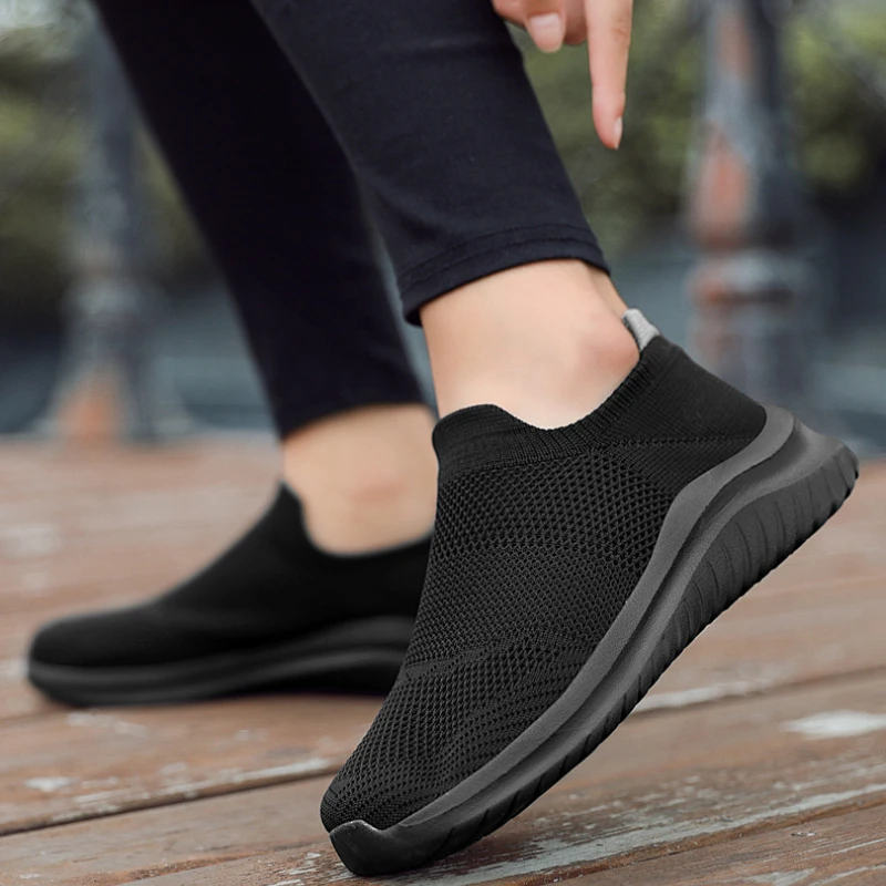 Женская Новая Вулканизированная обувь, Легкие Дышащие Кроссовки Большого размера, Мягкие Удобные Нескользящие Сетчатые Кроссовки Zapatos Para Mujer Изображение 3