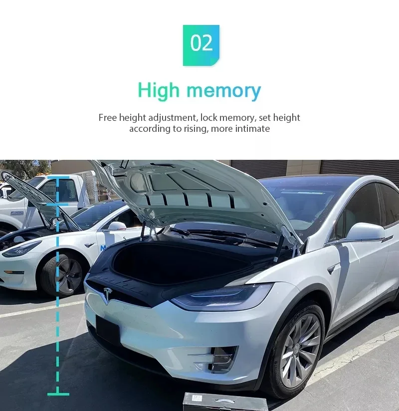 Электрическая Система Подъема Передней двери Багажника Автомобиля с Электроприводом Модифицирована для Tesla Model 3 2016-2023 Автоматическое Управление Приложением Power APP Anti-Pinch Изображение 3