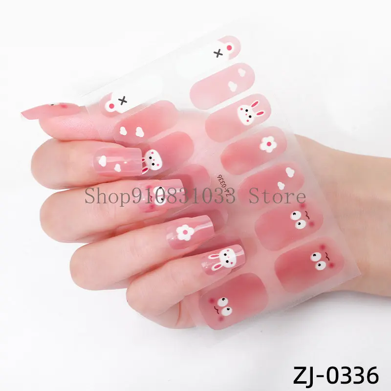 1 Лист Очаровательной 3D наклейки для ногтей с Розовым Пламенем, полное покрытие, Женская мода, дизайн ногтей, Маникюр, Корейские украшения, Принадлежности для ногтей Изображение 2