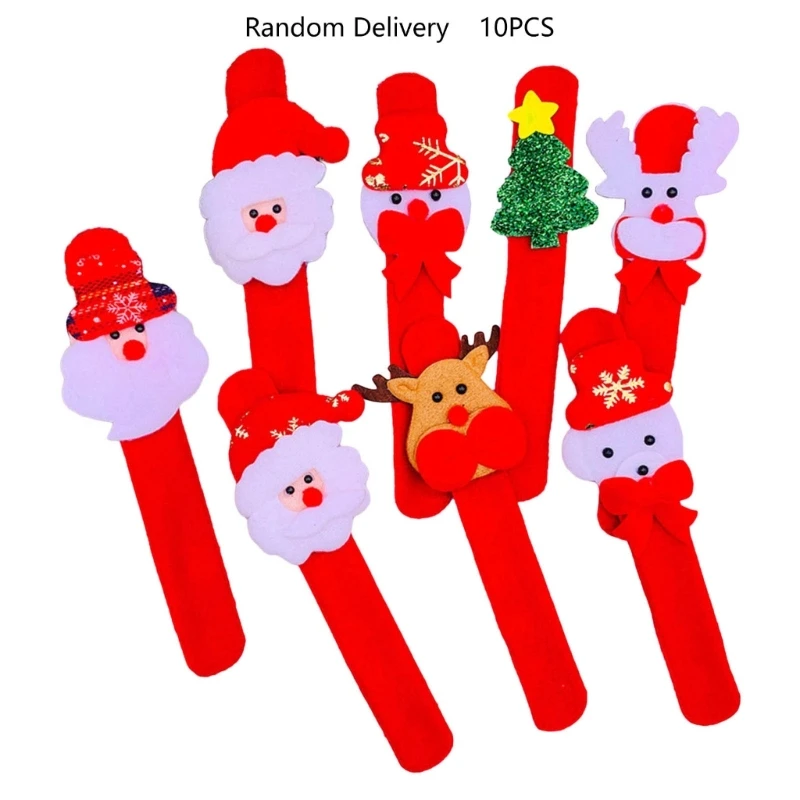 Рождественские Украшения Хлопающий Круг Лось Снеговик Декор Рождество Христово Для Детей Изображение 4