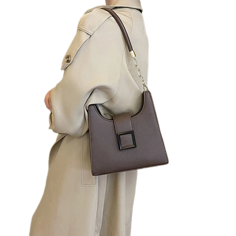 Элегантная женская сумка через плечо, маленький клатч, женская модная сумка через плечо, изящная и прочная сумка, сумка-тоут из искусственной кожи для девочек, женская 517D Изображение 3