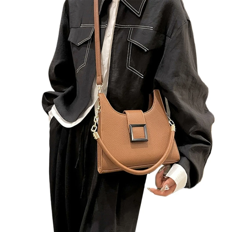 Элегантная женская сумка через плечо, маленький клатч, женская модная сумка через плечо, изящная и прочная сумка, сумка-тоут из искусственной кожи для девочек, женская 517D Изображение 4