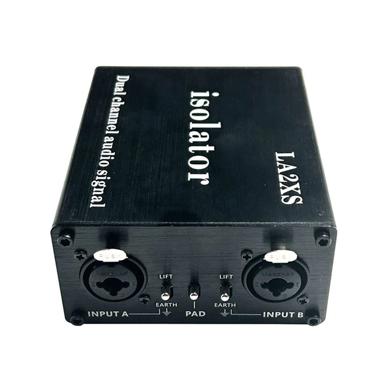 1 шт. Фильтр шумоподавления, изолятор аудиосигнала, устраняет текущий шум, двухканальный 6,5 XLR микшер, аудиоизолятор LA2XS Изображение 5
