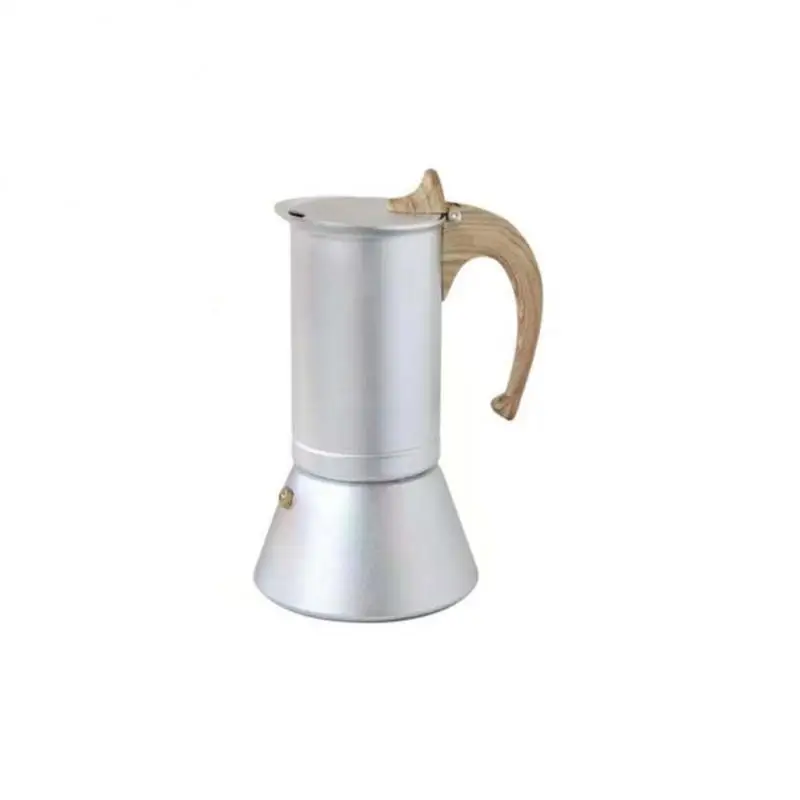 Алюминиевая кофеварка на 6/12 чашек Home Moka Pot Итальянская плита и индукционная плита Чайник-перколятор для эспрессо Moka Latte Изображение 4